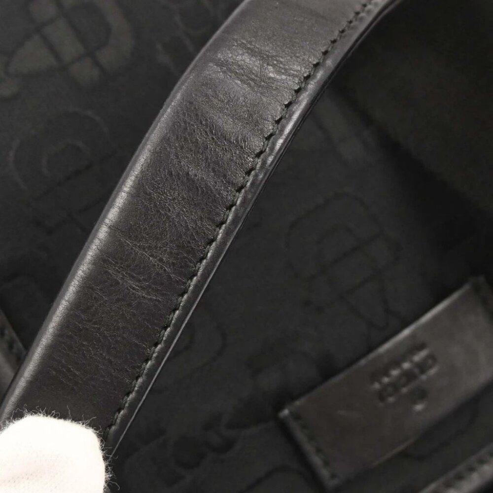 Gucci Black Canvas Tote 2way Handbag - Picture 5 of 10